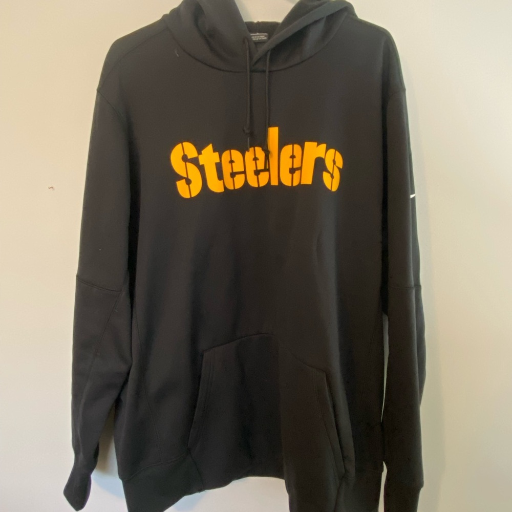 Nike Black Sweatshirt with Yellow Steelers Design